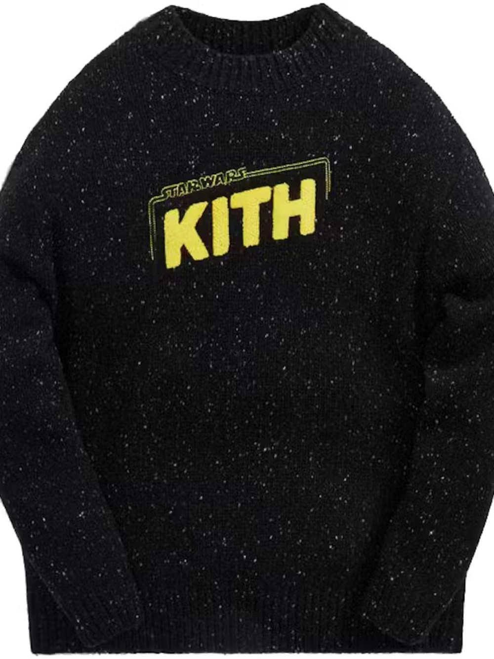 KITH X STAR WARS GALAXY CREWNECK SWEATER BLACK XXL - NWT